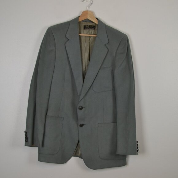 Lanvin Feather Suede Mens Vintage 3 Button Casual Gray Sport Blazer Jacket